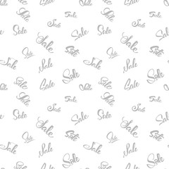 Sale seamless pattern -  word, written and arranged composition in the background, it can be used to design actions  holidays