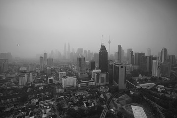 Smoke from forest fires in Indonesia blows across the MalaySIA Peni - Powered by Adobe