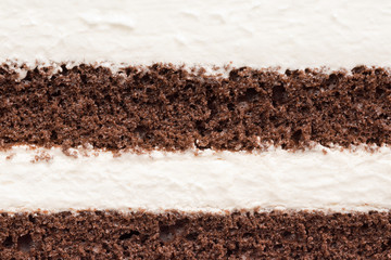 texture of mousse and chocolate cake