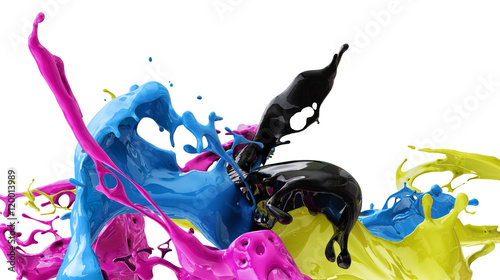 Colors Splash Cmyk Stock Photo And Royalty Free Images On
