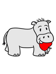 eating apple delicious hungry devour comic cartoon sweet little cute baby hippo happy child
