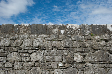 Old stone wall in Ireland