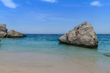 beautiful sea in orosei gulf in sardinia, italy