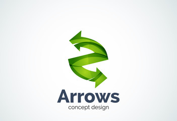 Direction arrows logo