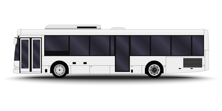 City Transport. Bus Side View