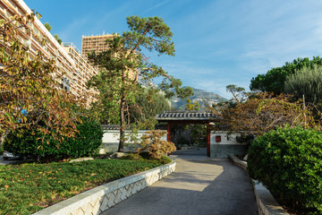 Obraz premium Japanese garden in Monte Carlo, Monaco