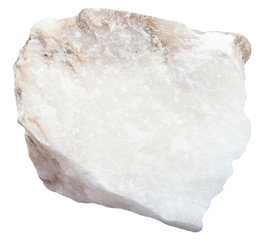 anhydrite stone isolated on white background