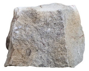 Dolomite stone isolated on white background - obrazy, fototapety, plakaty