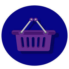 Продуктовая корзина иконка, покупатели 