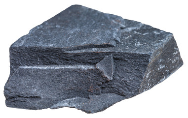 Argillite mineral isolated on white background