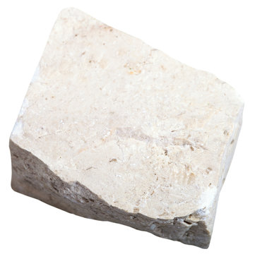 chemogenic Limestone stone isolated