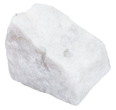 white marble mineral isolated