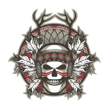 Indian skull chief