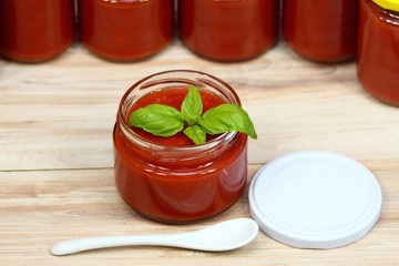 Homemade preservation of ketchup