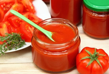 Homemade preservation of ketchup