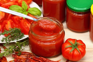 Homemade preservation of ketchup