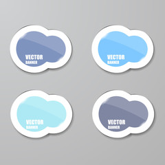 Vector infographic. banners set.Glass