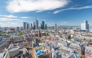Frankfurt am Main, Blick Richtung Römer und Skyline
