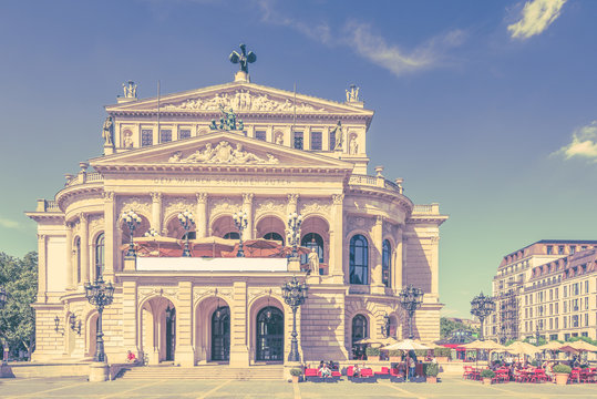 Alte Oper Frankfurt/Main, vintage Look