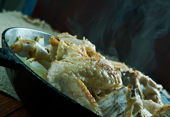 french stewed potatoes with chicken.