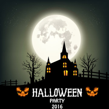 Halloween party. Poster