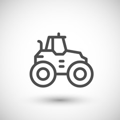 Obraz premium Agricultural tractor line icon
