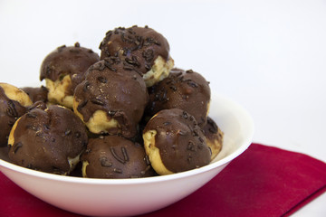 Chocolate cupcake. Carolina, sweet typical Brazilian.