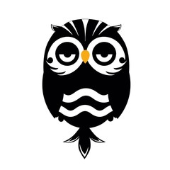 Cute vector owl icon