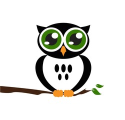 Cute vector owl icon