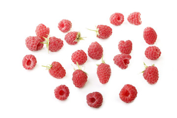 fresh raspberry isolated