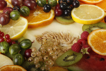 fruits and berries background