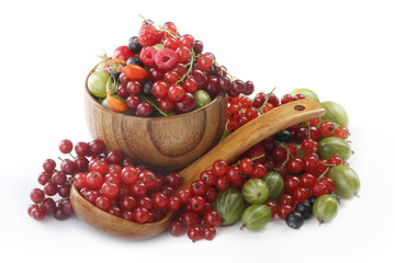 fruits and berries isolated