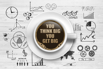 Fototapeta premium You think big you get big