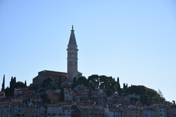 Rovinj, Stadt, Altstadt, Mittelalter, Häuser, Campanile, Gasse, Küste