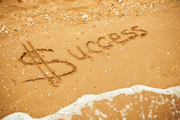 Success written in the sand