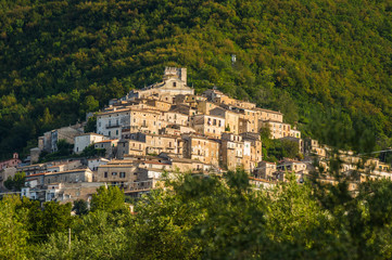 Fototapeta na wymiar View of San Donato Val di Comino