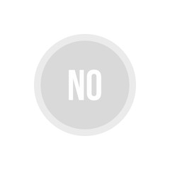Button no icon in flat style isolated on white background. Click and choice symbol vector illustration