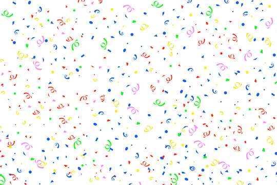 Abstract colorful illustration with confetti