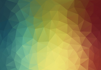 Abstract 2D triangle geometric multicolor background