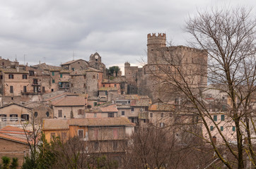 Fototapeta na wymiar Nazzano Romano (Rome, Italy) - The town with medieval castle