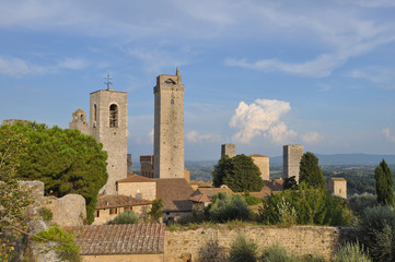 Fototapeta premium View of the city of San Gimignano