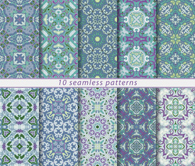set of ten arabic patterns