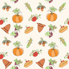 Thanksgiving seamless pattern