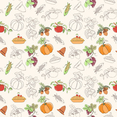 Thanksgiving seamless pattern