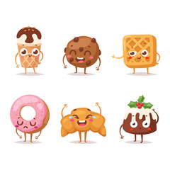 Fototapeta premium Sweet emotion vector character