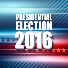 2016 USA presidential election poster. Vector illustration