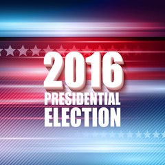 2016 USA presidential election poster. Vector illustration