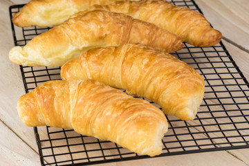 Fresh baked croissants.