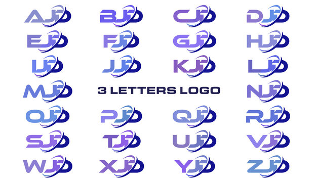 3 letters modern generic swoosh logo AJD, BJD, CJD, DJD, EJD, FJD, GJD, HJD, IJD, JJD, KJD, LJD, MJD, NJD, OJD, PJD, QJD, RJD, SJD, TJD, UJD, VJD, WJD, XJD, YJD, ZJD