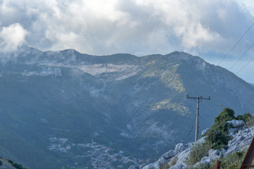 Amazing view of Mountain of Lefkada, Ionian Islands, Greece